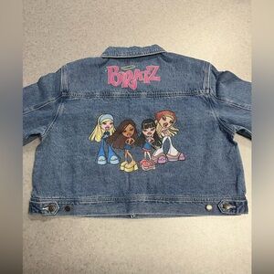 BRATZ Graphic Print Cropped Denim Jacket —2XL Collectible NWT